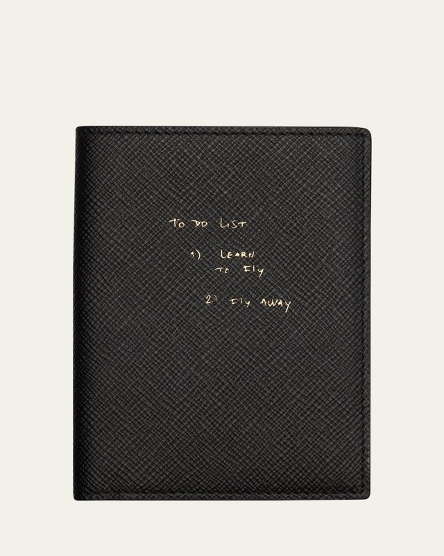 x Thomas Lelu "To Do List" Panama Leather Passport Cover